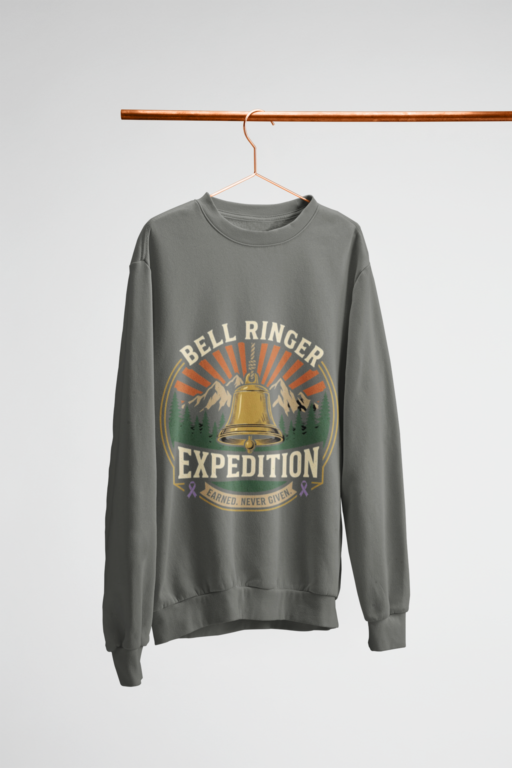 Bell Ringer Expedition Sweatshirt — One Hell of a Climb Retro Outdoor Crewneck