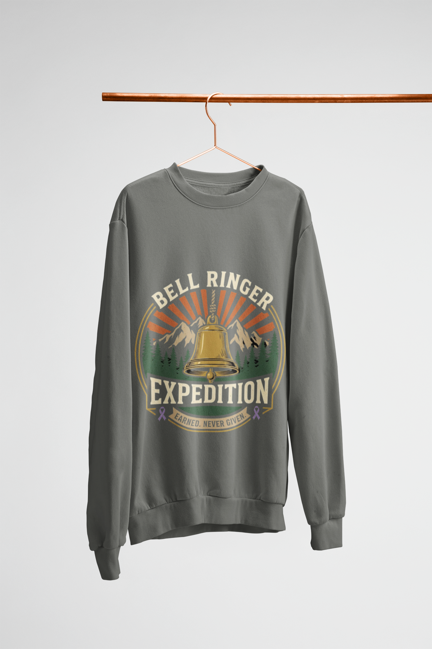 Bell Ringer Expedition Sweatshirt — One Hell of a Climb Retro Outdoor Crewneck
