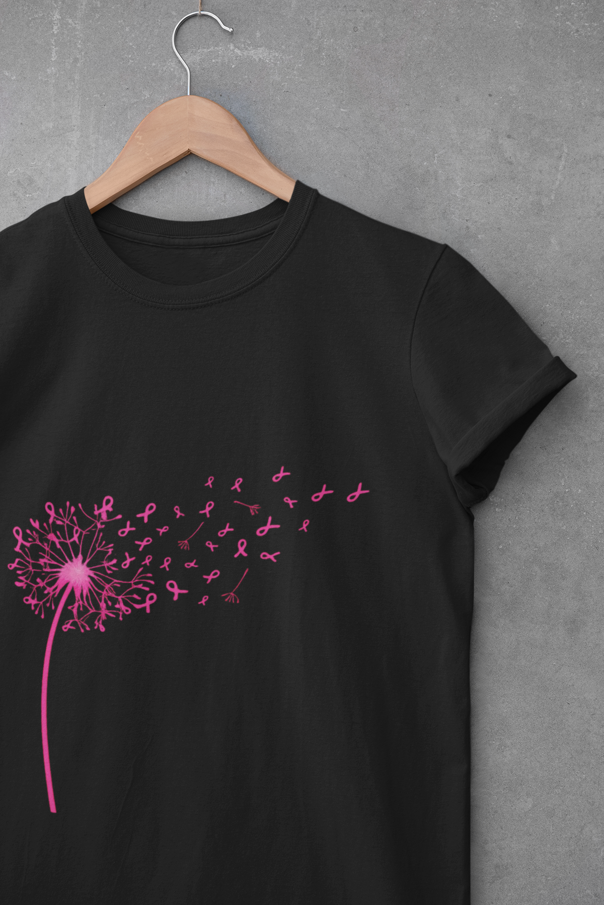 Pink Ribbon Dandelion T-Shirt