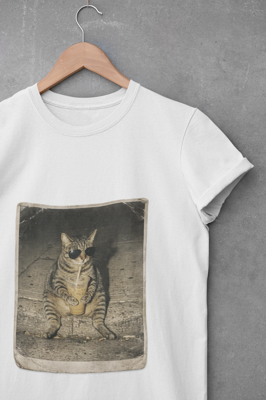 Vintage Tabby Cat Photo T-Shirt