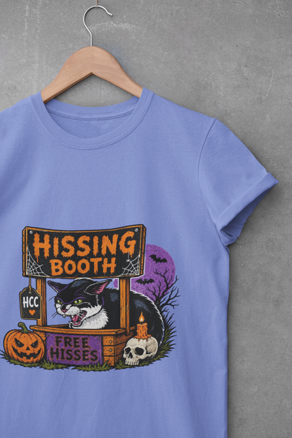 Hissing Booth Halloween Shirt – 90s Vintage Black Cat Graphic Tee,