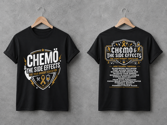 Chemo & The Side Effects Tour T-Shirt (👀 Read the back print)