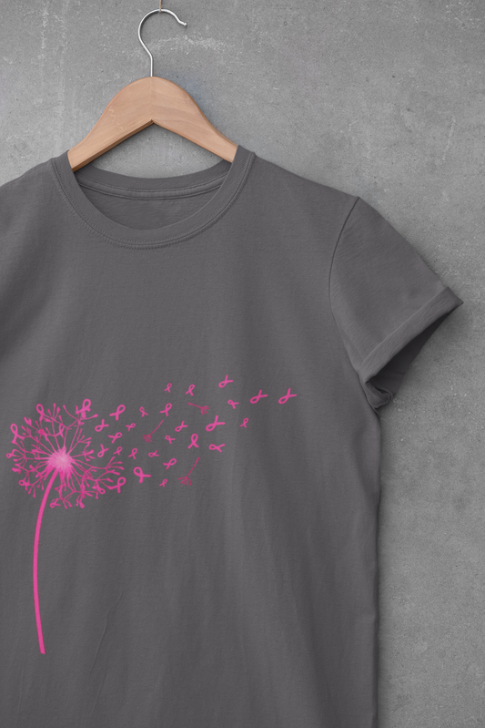 Breast Cancer Awareness Dandelion T-Shirt