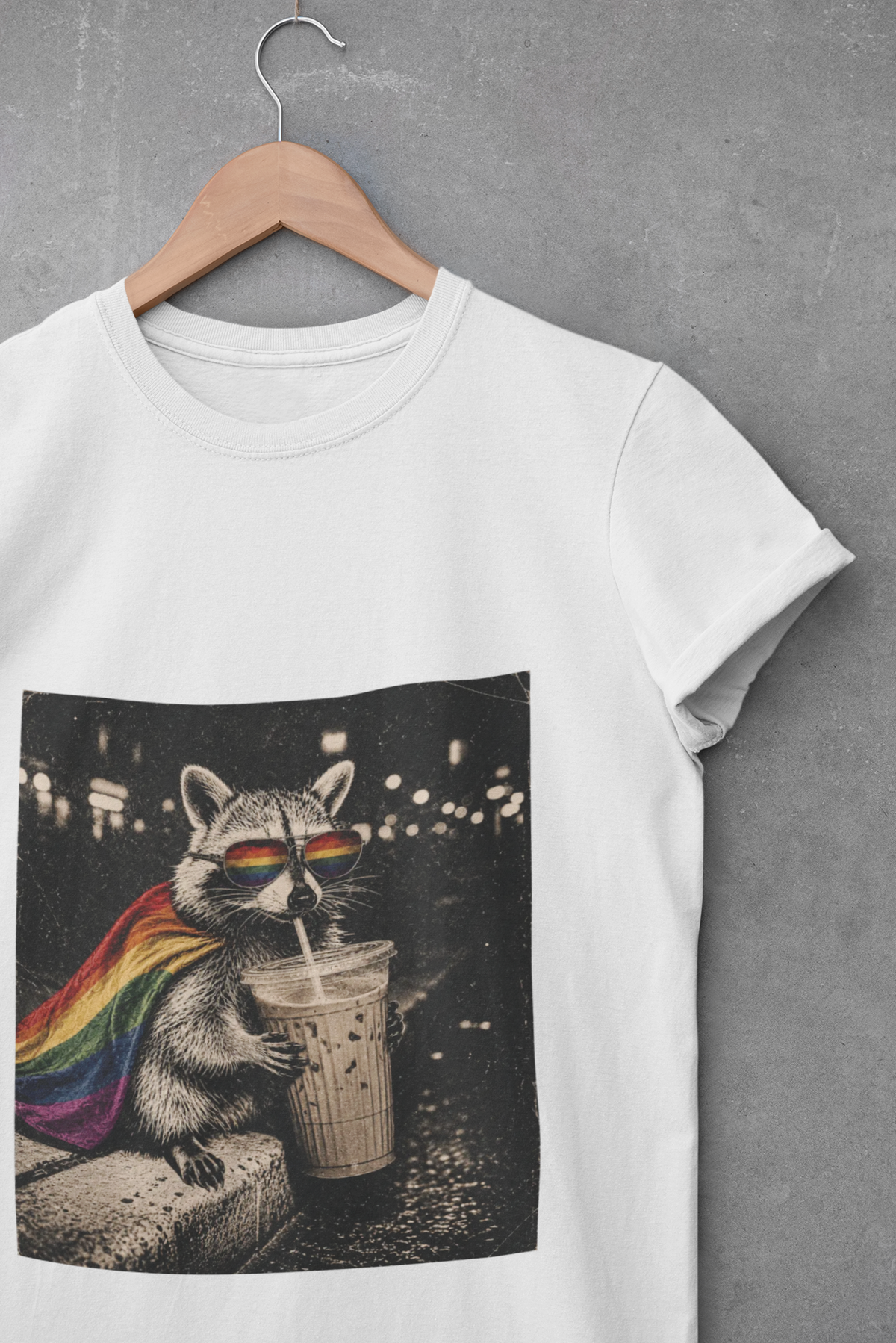 Midnight Trash Panda Coffee Club T-Shirt