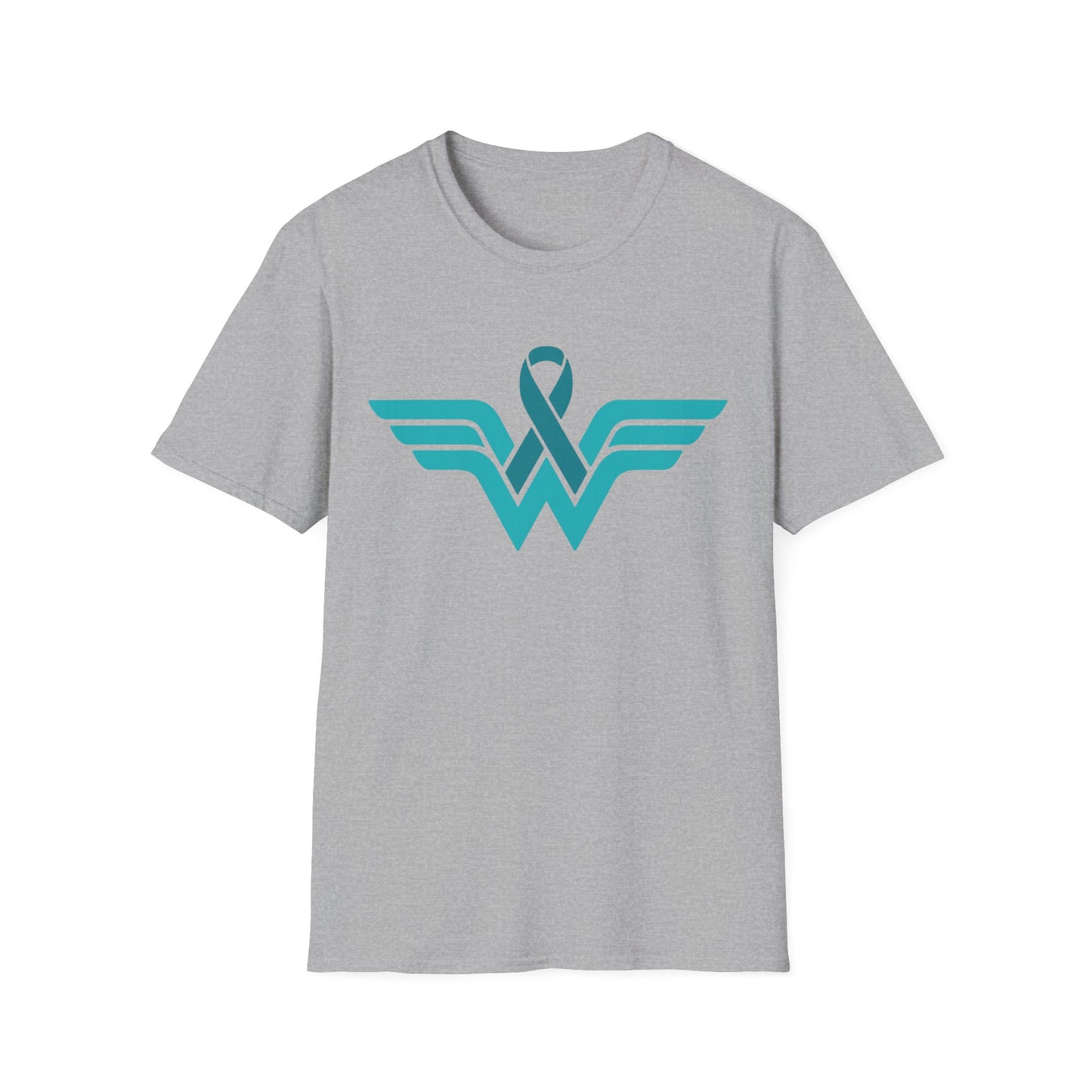 Teal Warrior Superhero T-Shirt | Ovarian Cancer Awareness