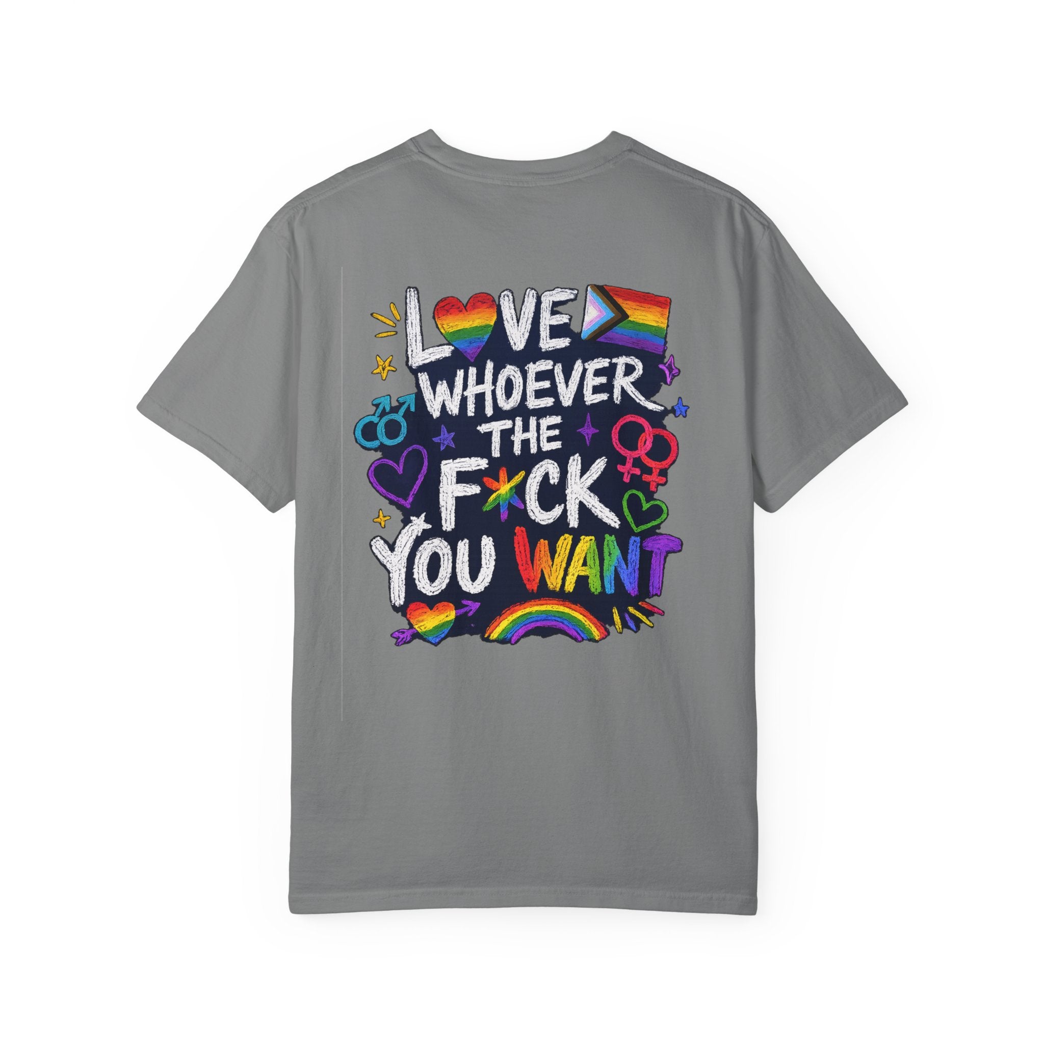 Gay Pride Shirt | Love Whoever The Fuck You Want T-Shirt, LGBTQ Pride Apparel, Ally, Bi-Sexual, Lesbian, MLM, Gender fluid
