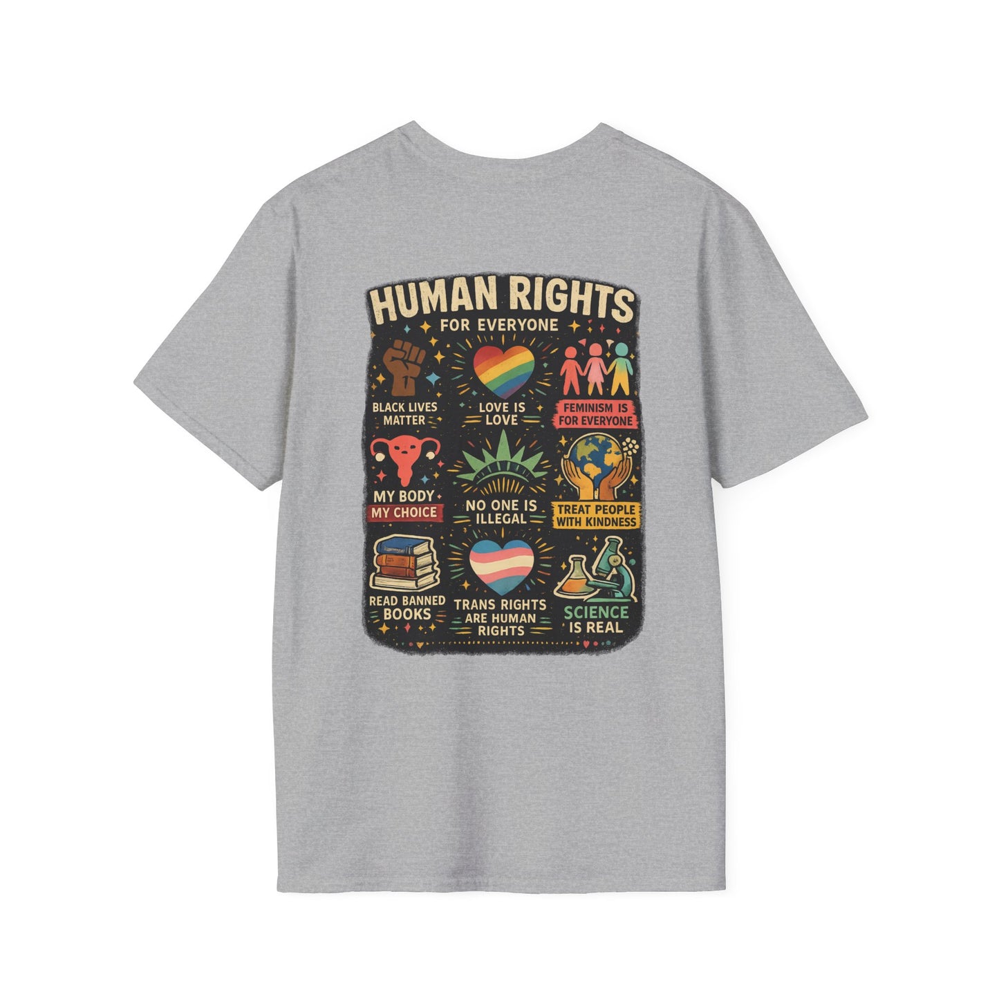 Big Fan of Human Rights T-Shirt | Front and Back Print