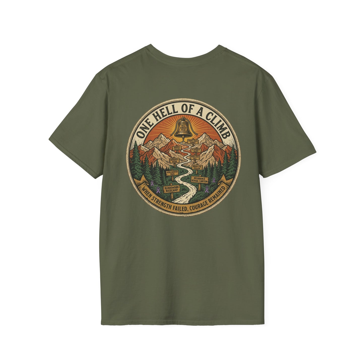 Chemo Bell Ringer Expedition T-Shirt, Front & Back Print