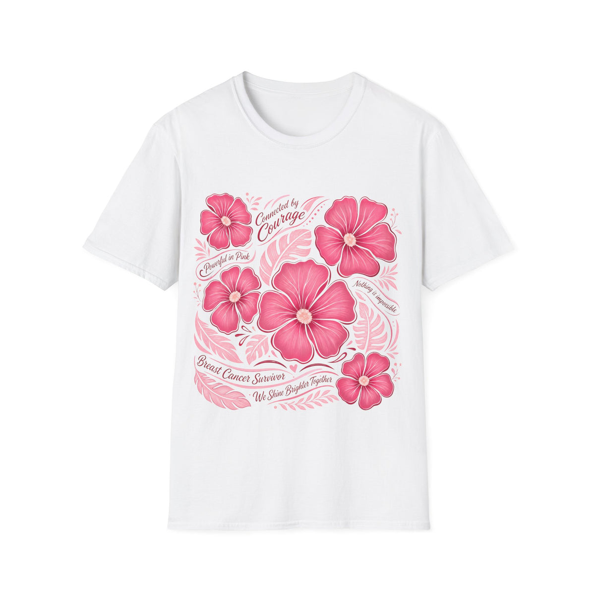 Breast Cancer Survivor Shirt 🌸 Pink Floral T-Shirt