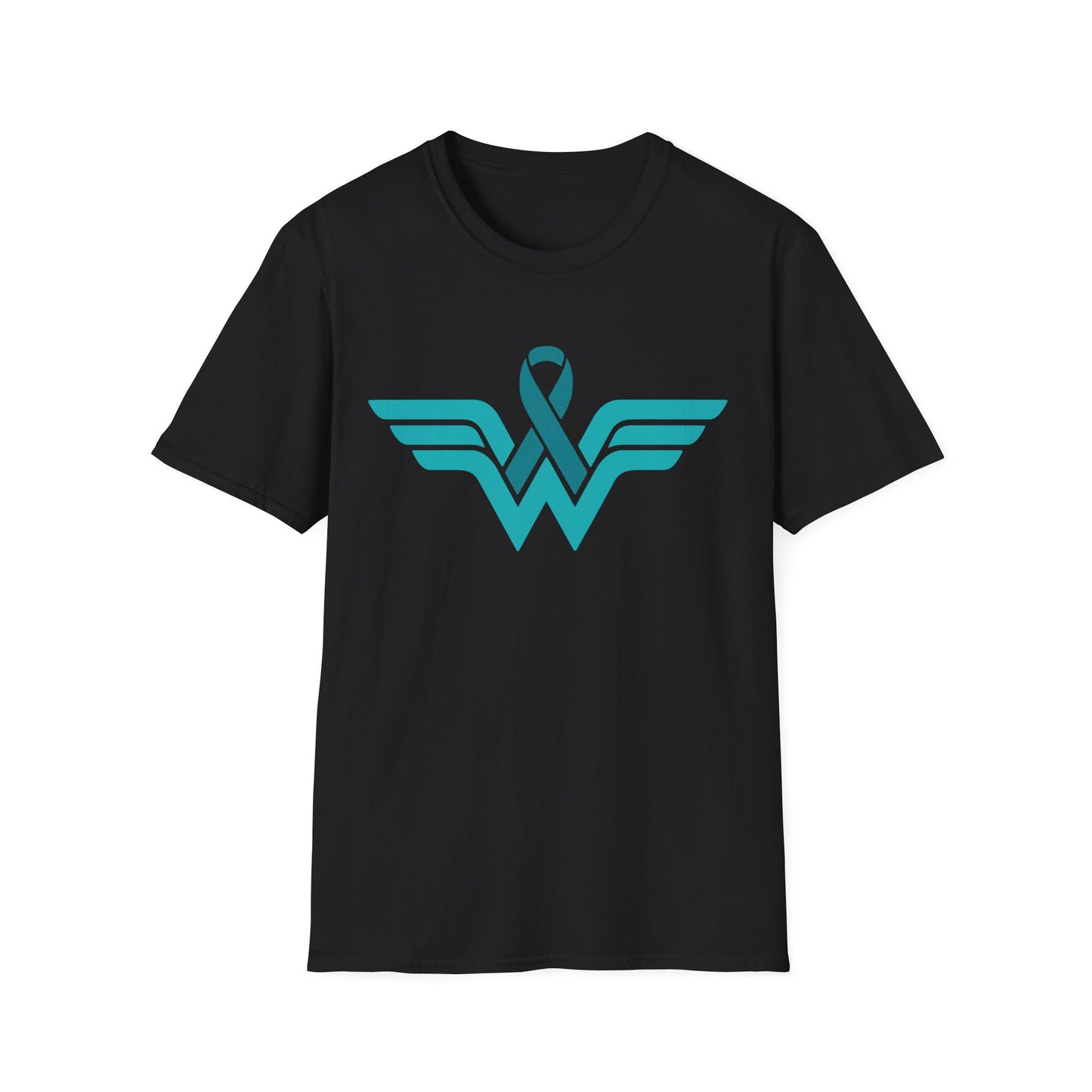 Teal Warrior Superhero T-Shirt | Ovarian Cancer Awareness