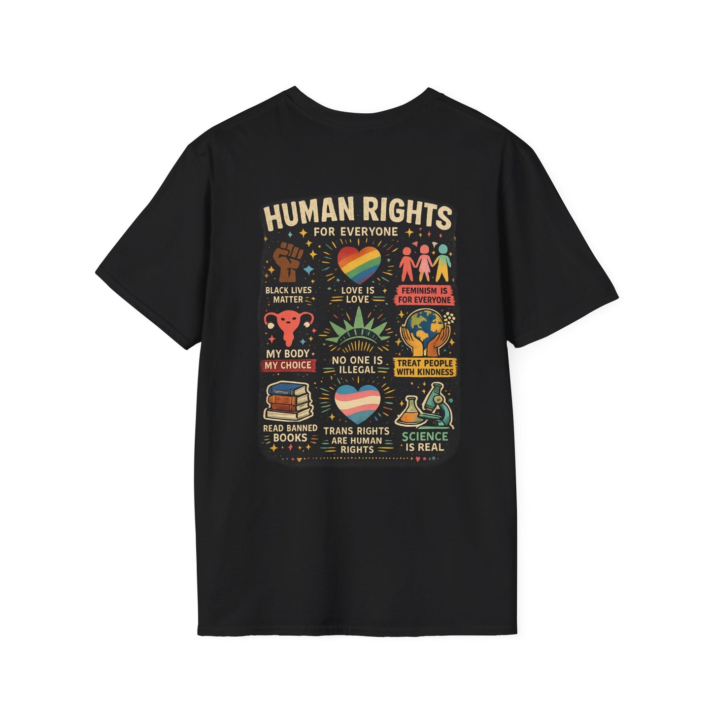 Big Fan of Human Rights T-Shirt | Front and Back Print