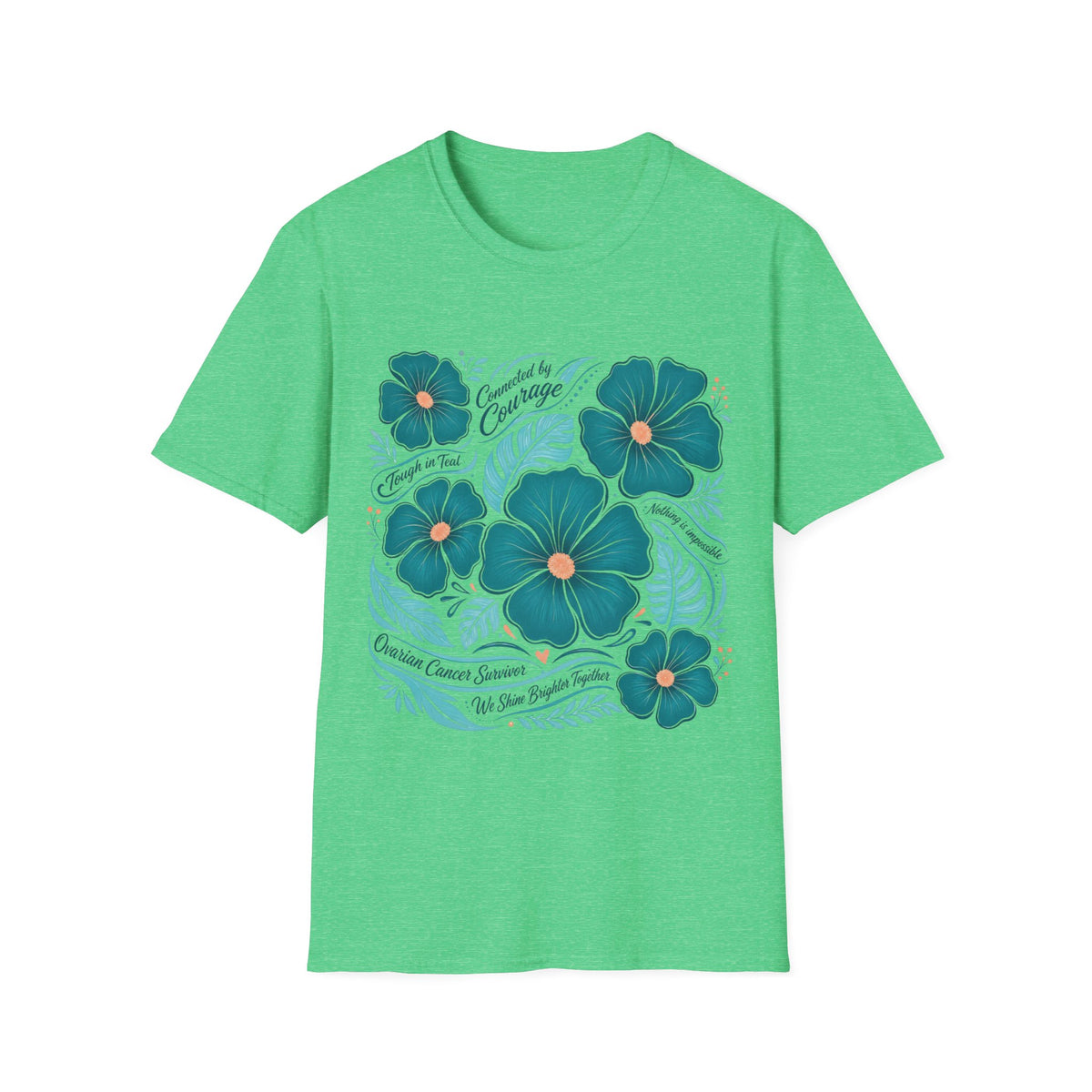 Ovarian Cancer Survivor Floral T-Shirt