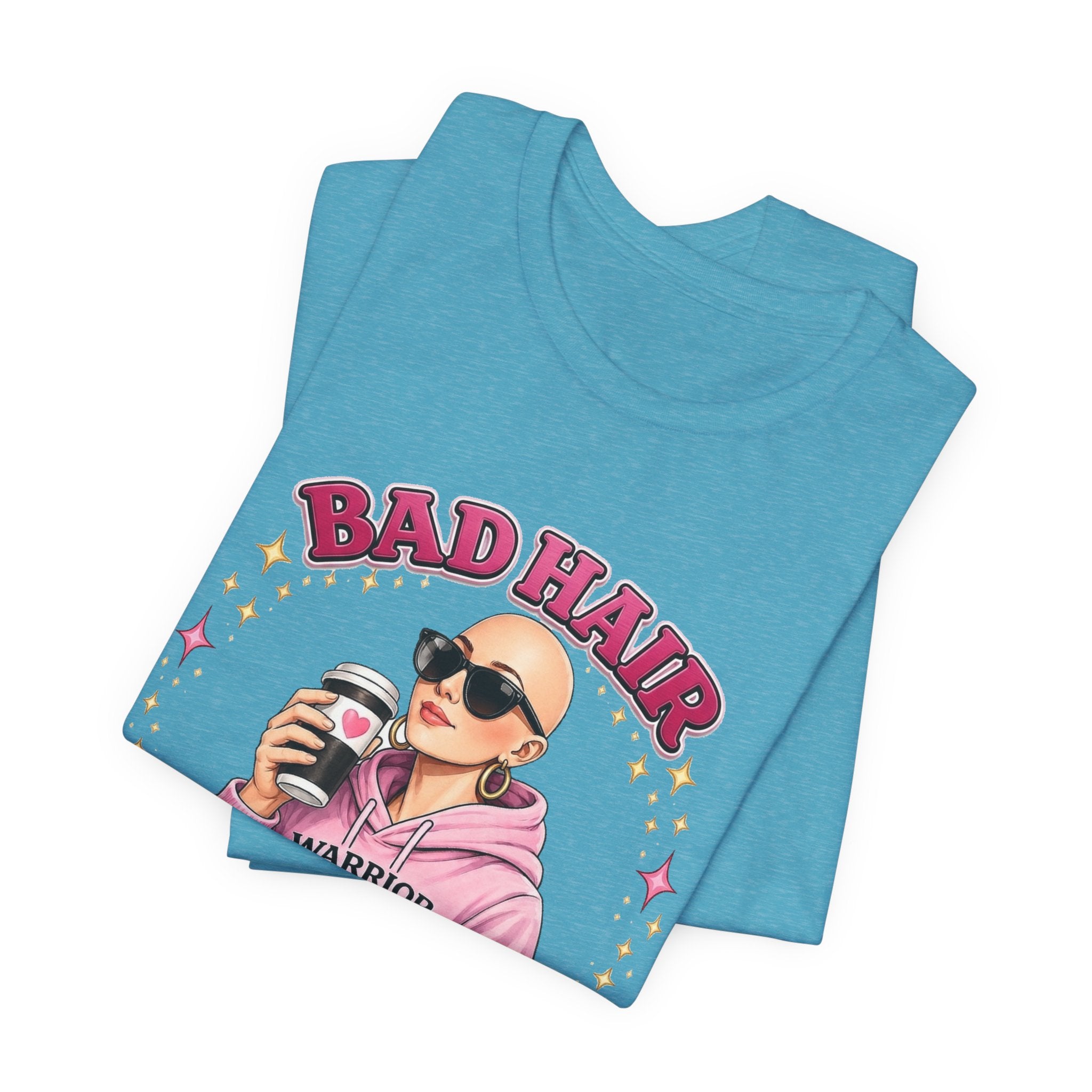Bad Hair Year Shirt | Caffeine and Chemo Club Tee | Funny Chemo Warrior Cancer Support Gift