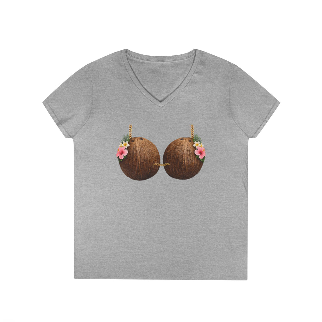 Coconut Bra Luau Shirt, Funny Hawaiian Party Bling T-Shirt, Tropical Office Party Tee, Coconut Bikini Costume, Summer Vacation Humor Gift