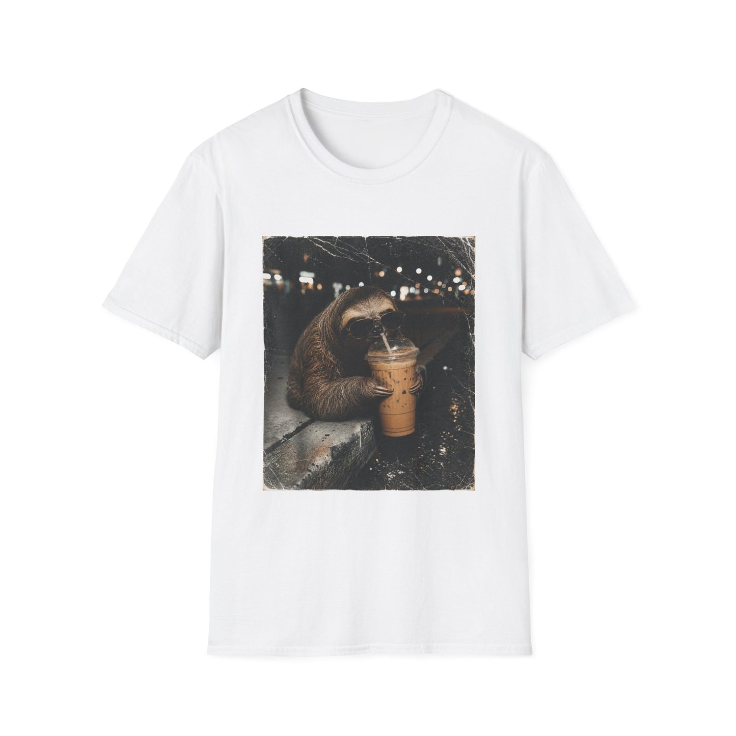 Sloth & Sip Iced Coffee Vintage T-Shirt