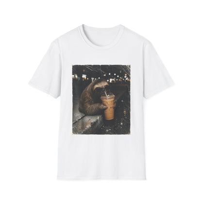 Sloth & Sip Iced Coffee Vintage T-Shirt
