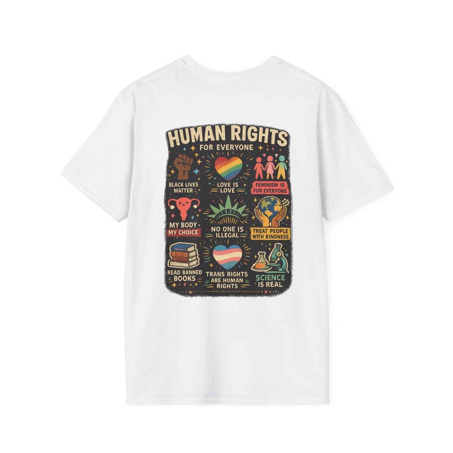 Big Fan of Human Rights T-Shirt | Front and Back Print