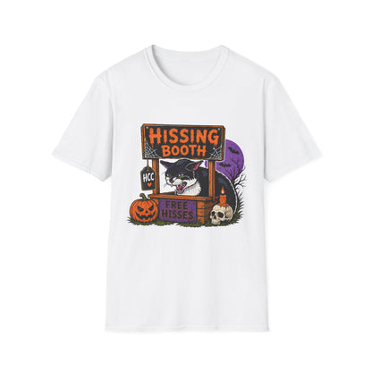 Hissing Booth Halloween Shirt – 90s Vintage Black Cat Graphic Tee,