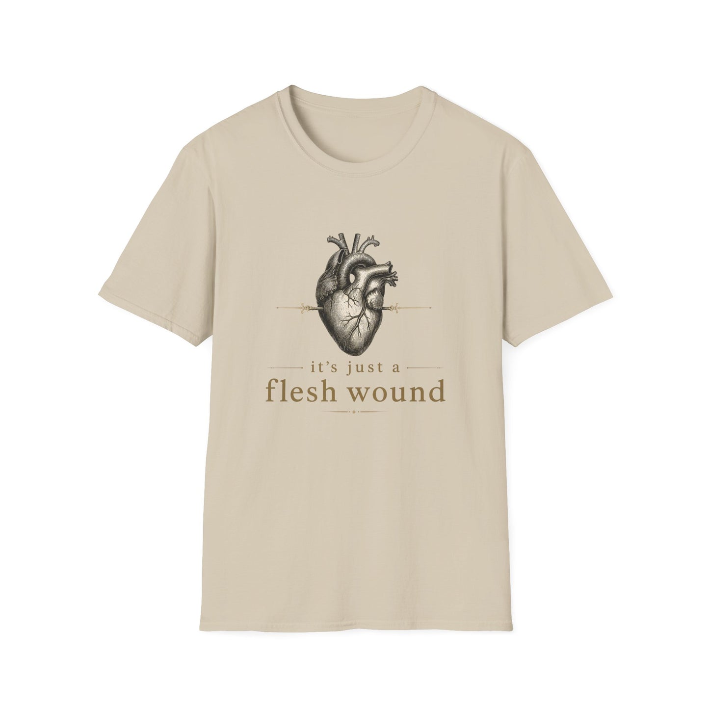 It’s Just a Flesh Wound Shirt | Breakup, Grief, Surgery & Heart Recovery T-Shirt