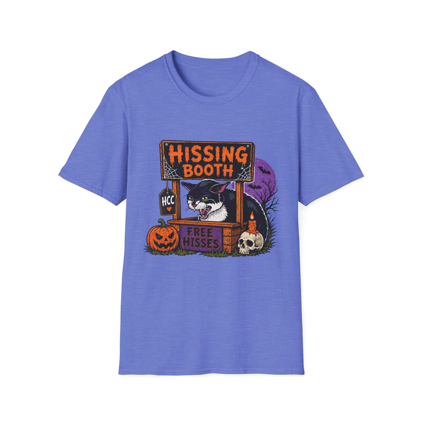 Hissing Booth Halloween Shirt – 90s Vintage Black Cat Graphic Tee,