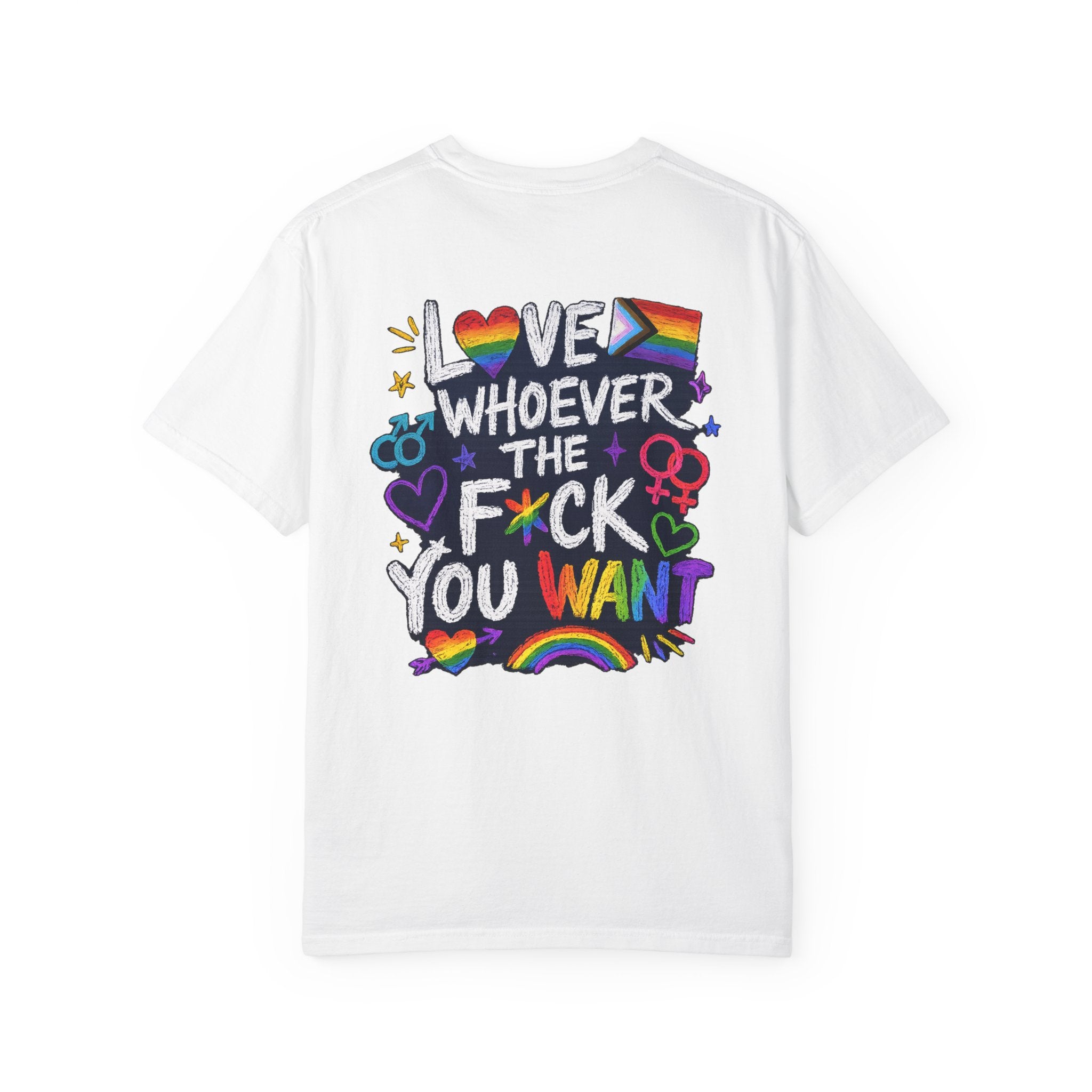 Gay Pride Shirt | Love Whoever The Fuck You Want T-Shirt, LGBTQ Pride Apparel, Ally, Bi-Sexual, Lesbian, MLM, Gender fluid