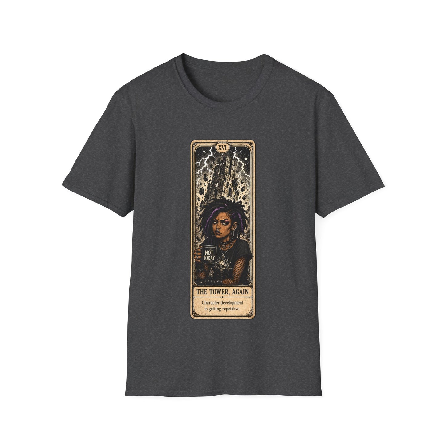 The Tower, Again Tarot T-Shirt