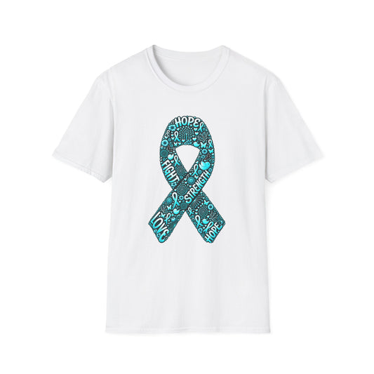 Ovarian Cancer Hope Ribbon Shirt T-shirt