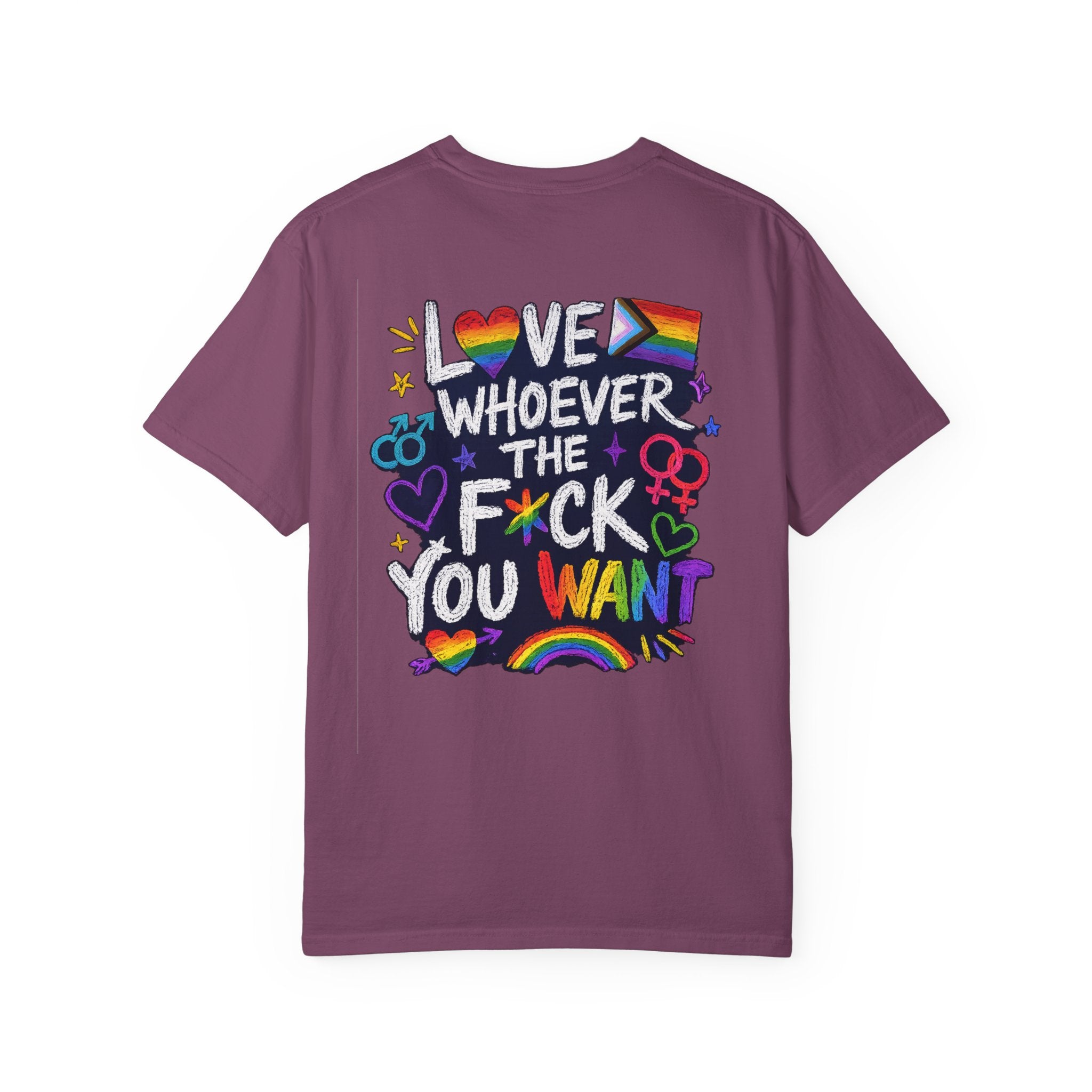 Gay Pride Shirt | Love Whoever The Fuck You Want T-Shirt, LGBTQ Pride Apparel, Ally, Bi-Sexual, Lesbian, MLM, Gender fluid