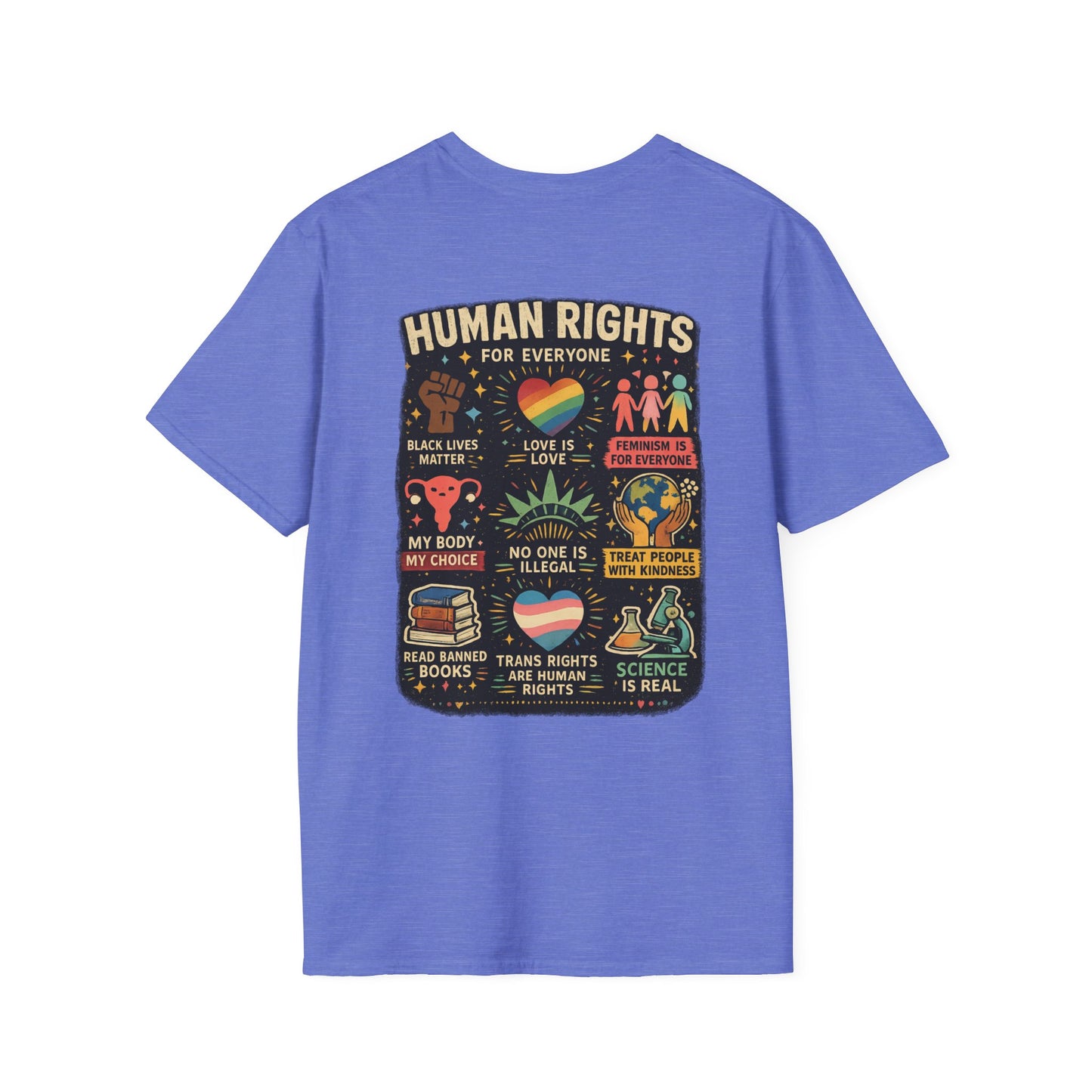 Big Fan of Human Rights T-Shirt | Front and Back Print