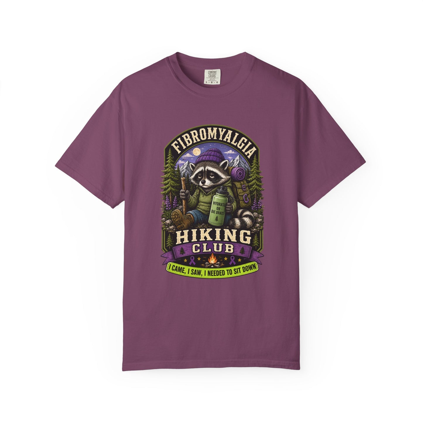 Fibromyalgia Raccoon Hiking Shirt ⭐ Heritage Collection