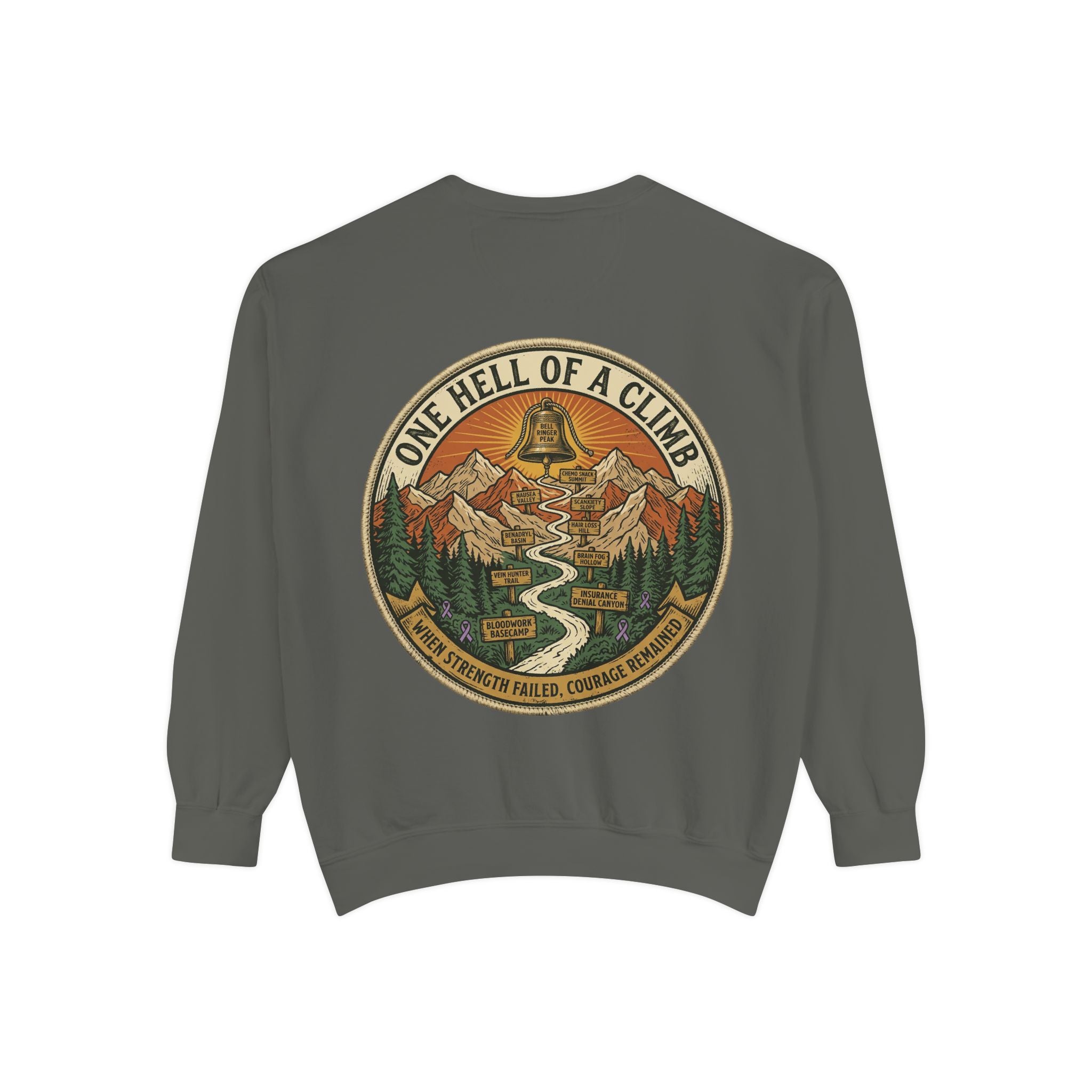 Bell Ringer Expedition Sweatshirt — One Hell of a Climb Retro Outdoor Crewneck