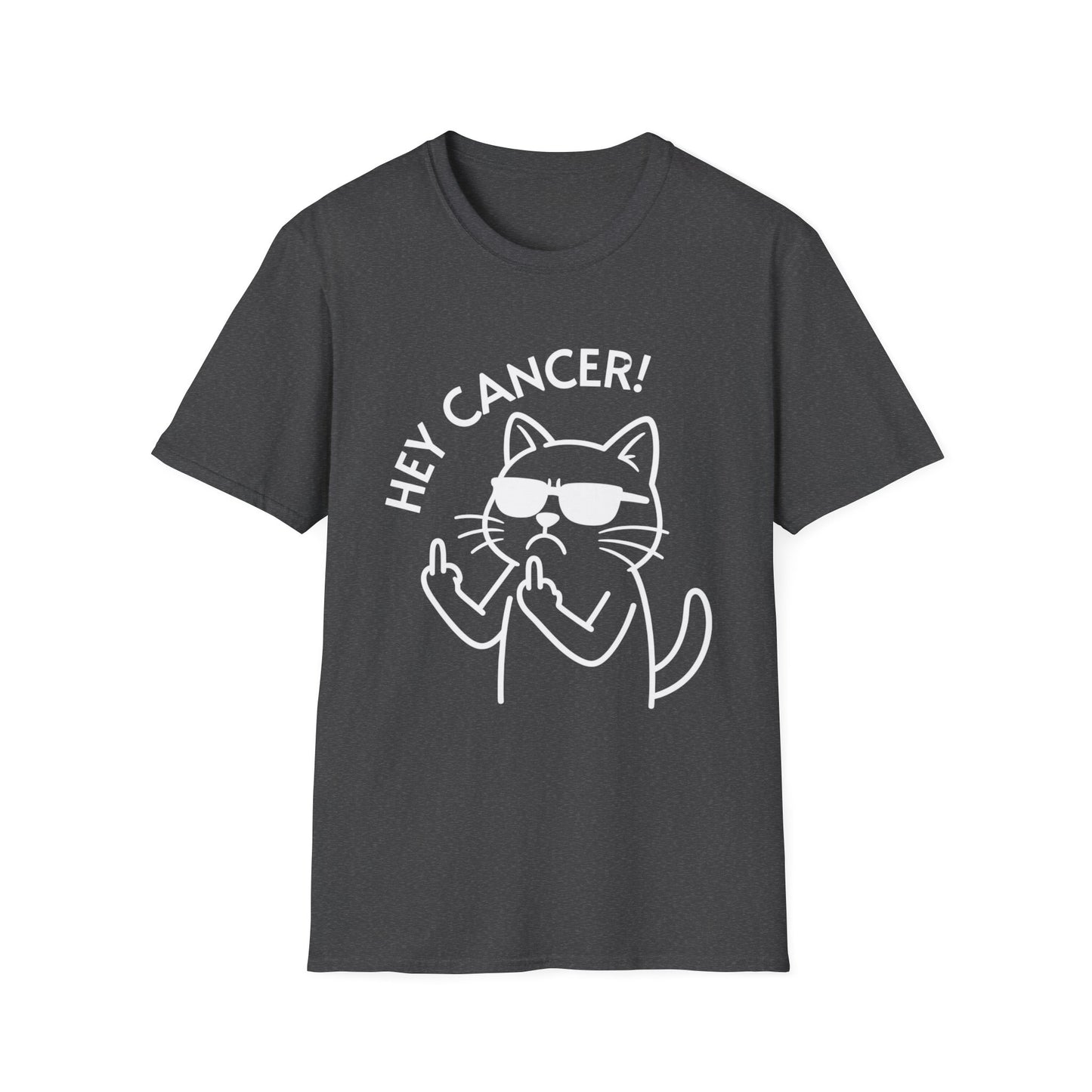 Hey Cancer Funny Cat T-Shirt