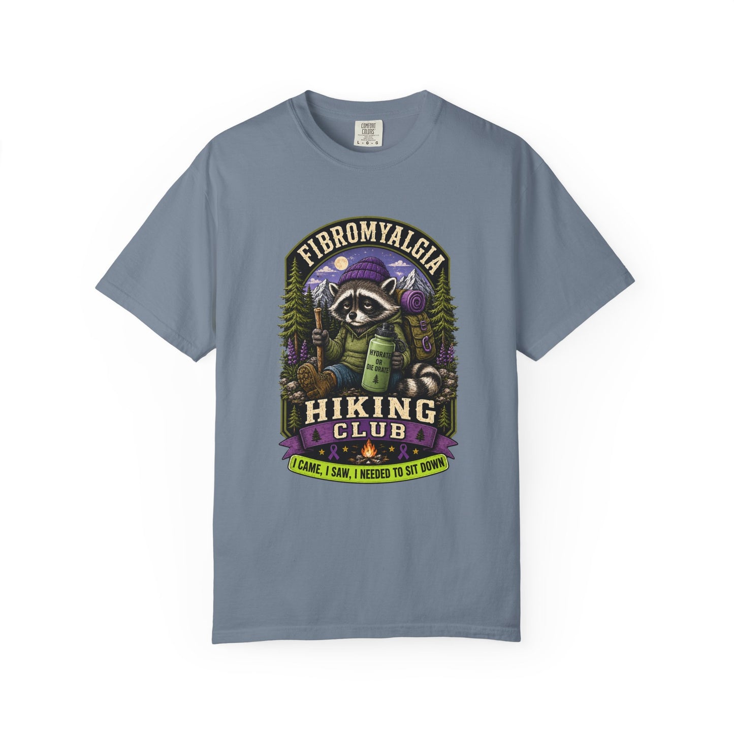Fibromyalgia Raccoon Hiking Shirt ⭐ Heritage Collection