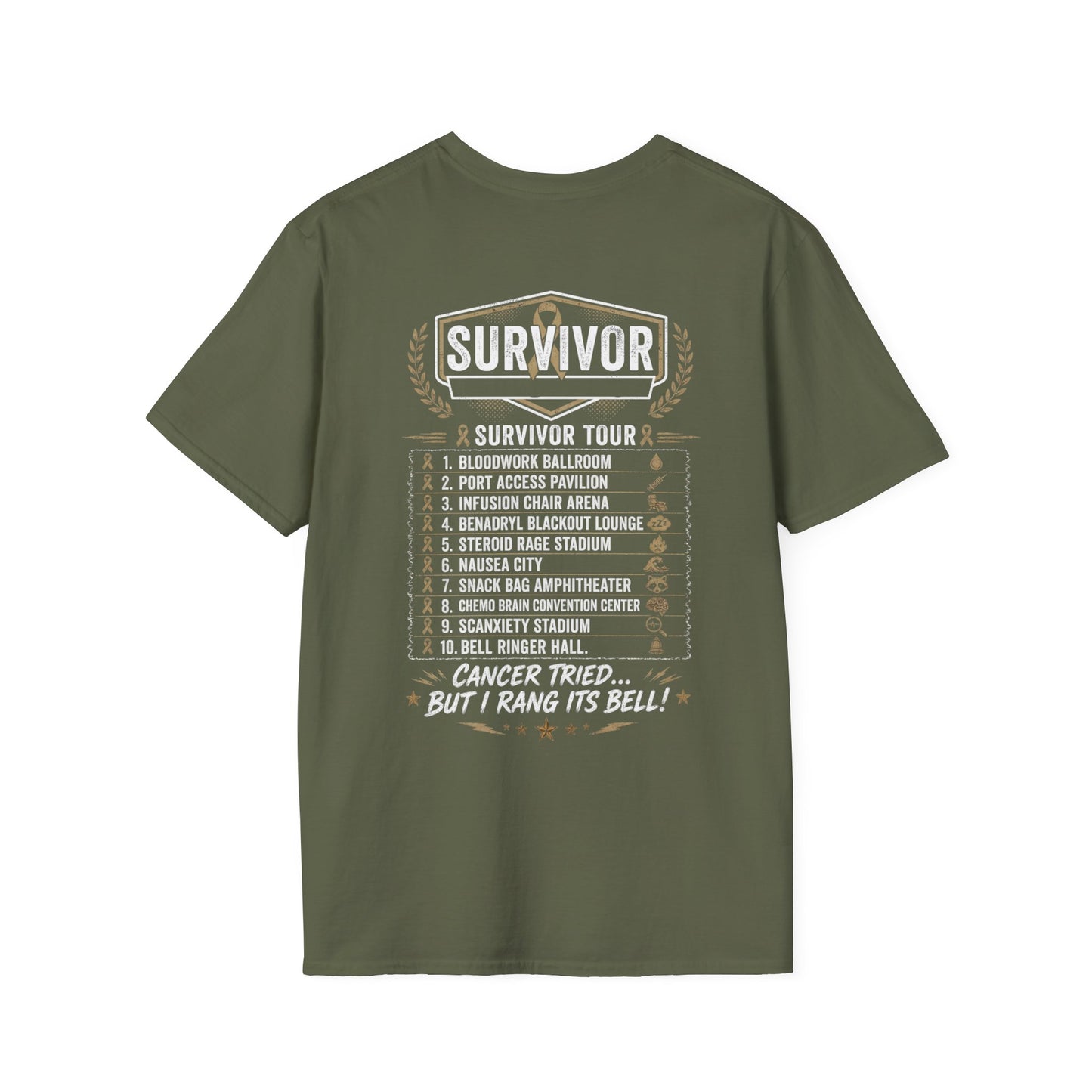 Chemo & The Bell Ringers World Tour T-Shirt,  FRONT & BACK PRINT