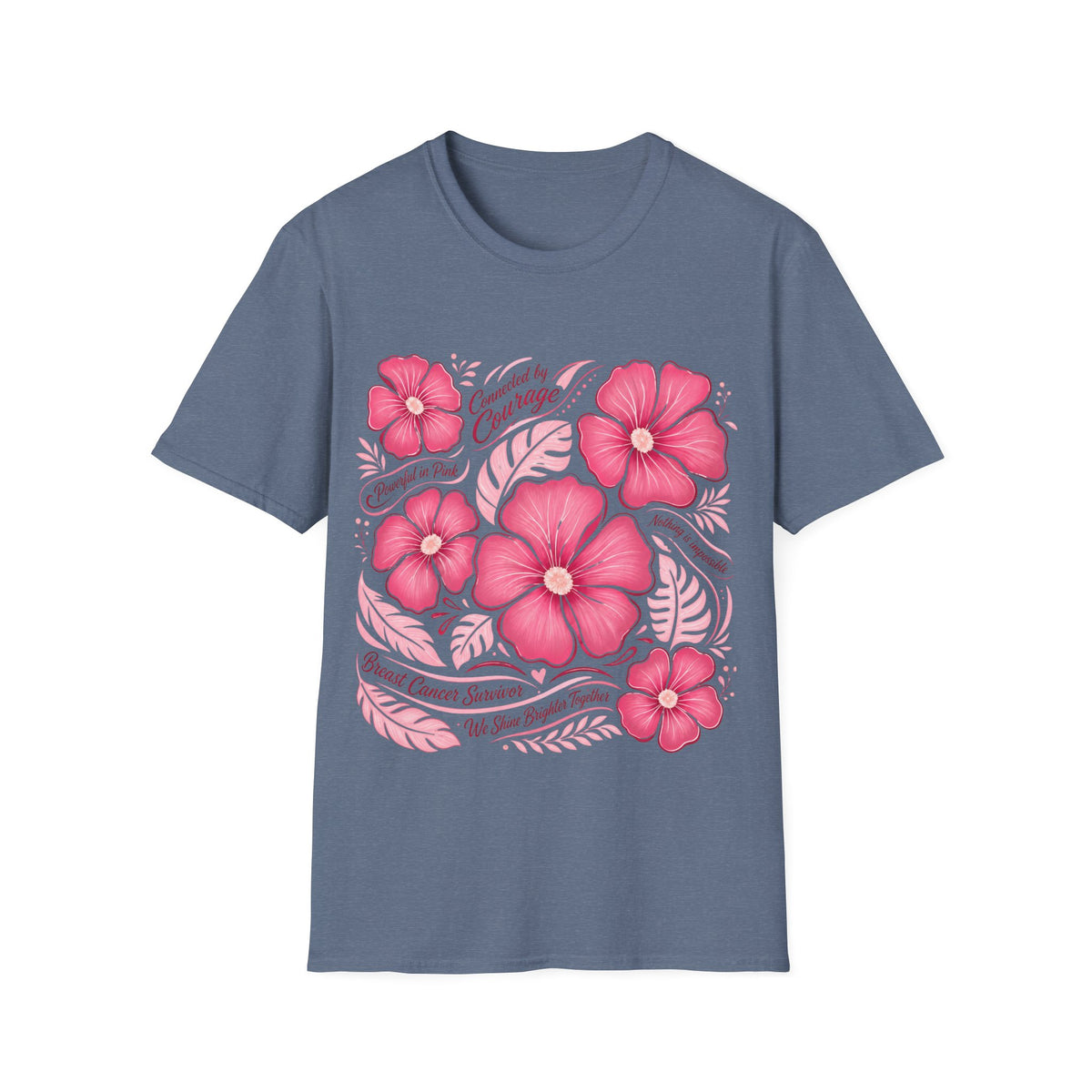 Breast Cancer Survivor Shirt 🌸 Pink Floral T-Shirt