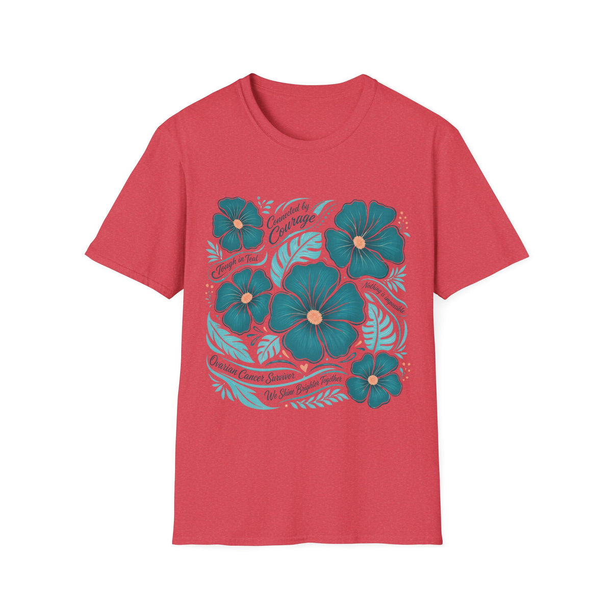 Ovarian Cancer Survivor Floral T-Shirt
