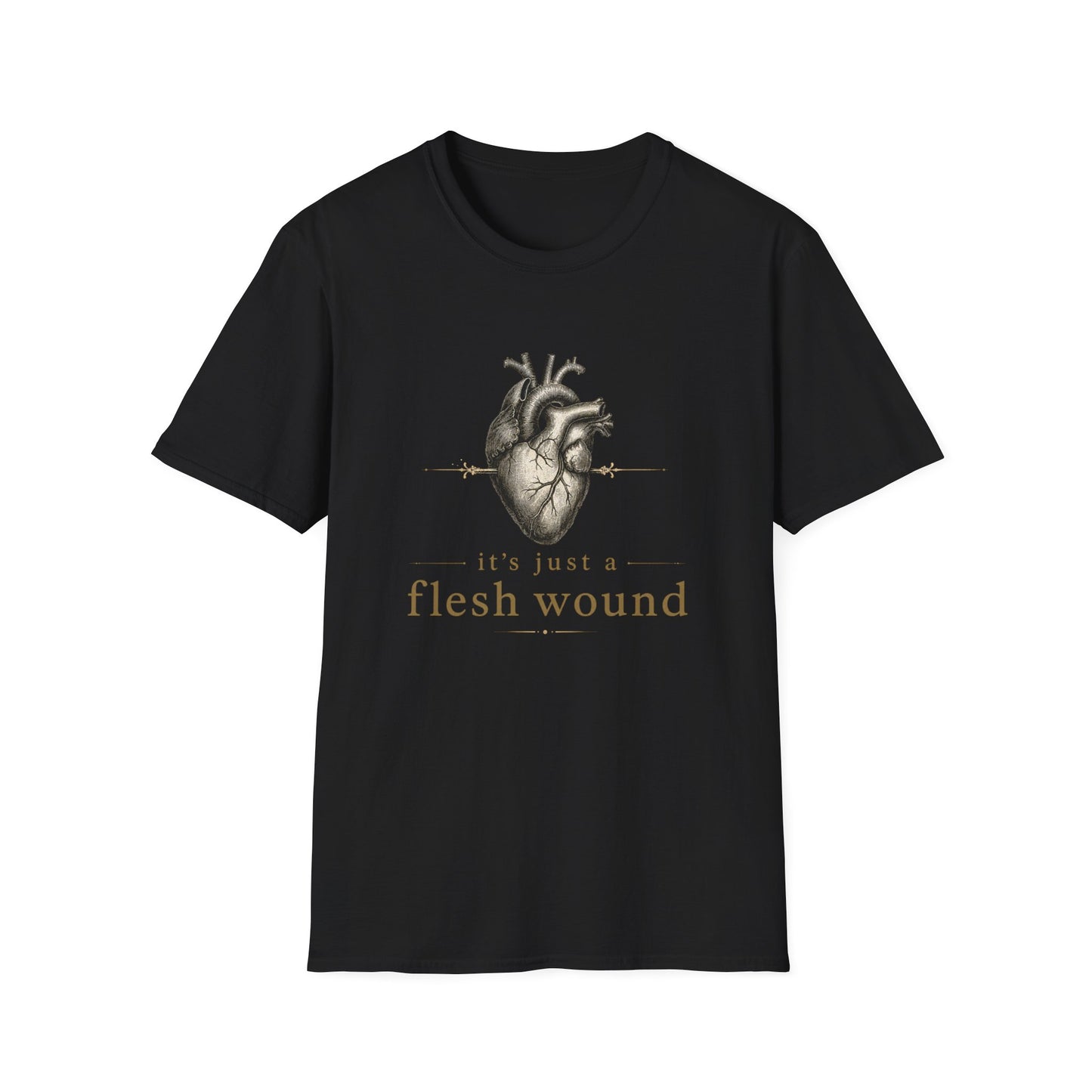 It’s Just a Flesh Wound Shirt | Breakup, Grief, Surgery & Heart Recovery T-Shirt