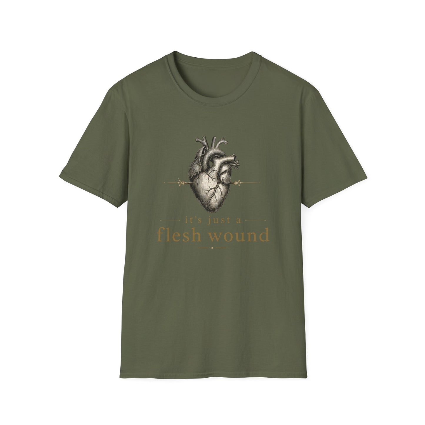 It’s Just a Flesh Wound Shirt | Breakup, Grief, Surgery & Heart Recovery T-Shirt