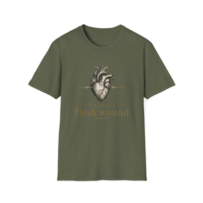 It’s Just a Flesh Wound Shirt | Breakup, Grief, Surgery & Heart Recovery T-Shirt