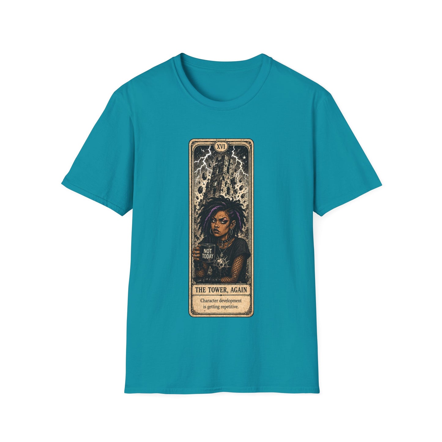The Tower, Again Tarot T-Shirt