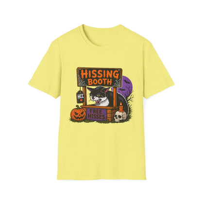 Hissing Booth Halloween Shirt – 90s Vintage Black Cat Graphic Tee,