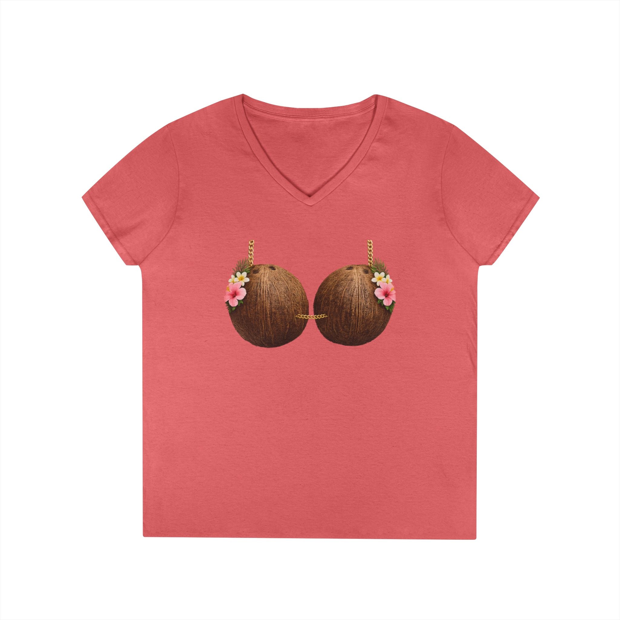 Coconut Bra Luau Shirt, Funny Hawaiian Party Bling T-Shirt, Tropical Office Party Tee, Coconut Bikini Costume, Summer Vacation Humor Gift