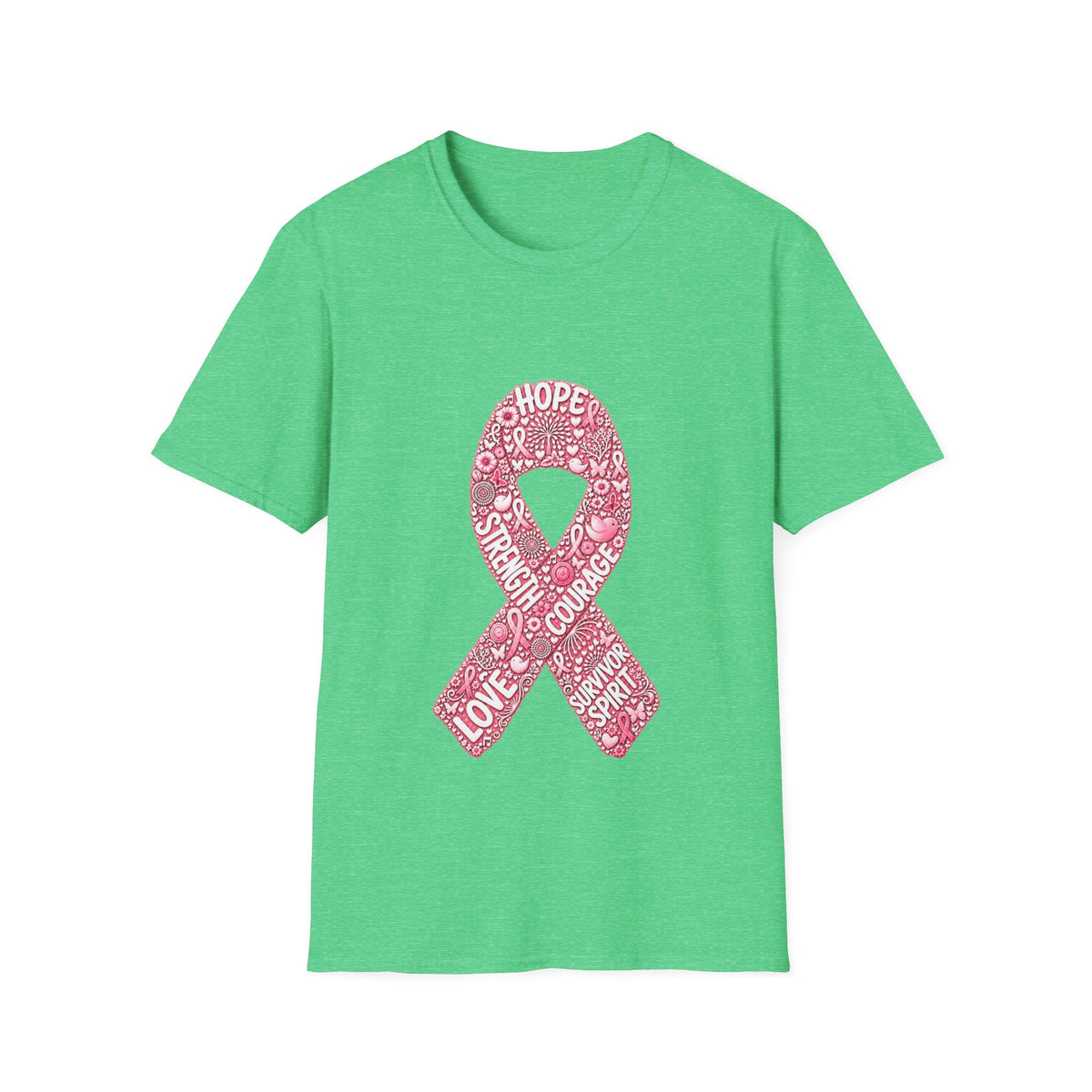 Hope Strength Courage Breast Cancer T-Shirt