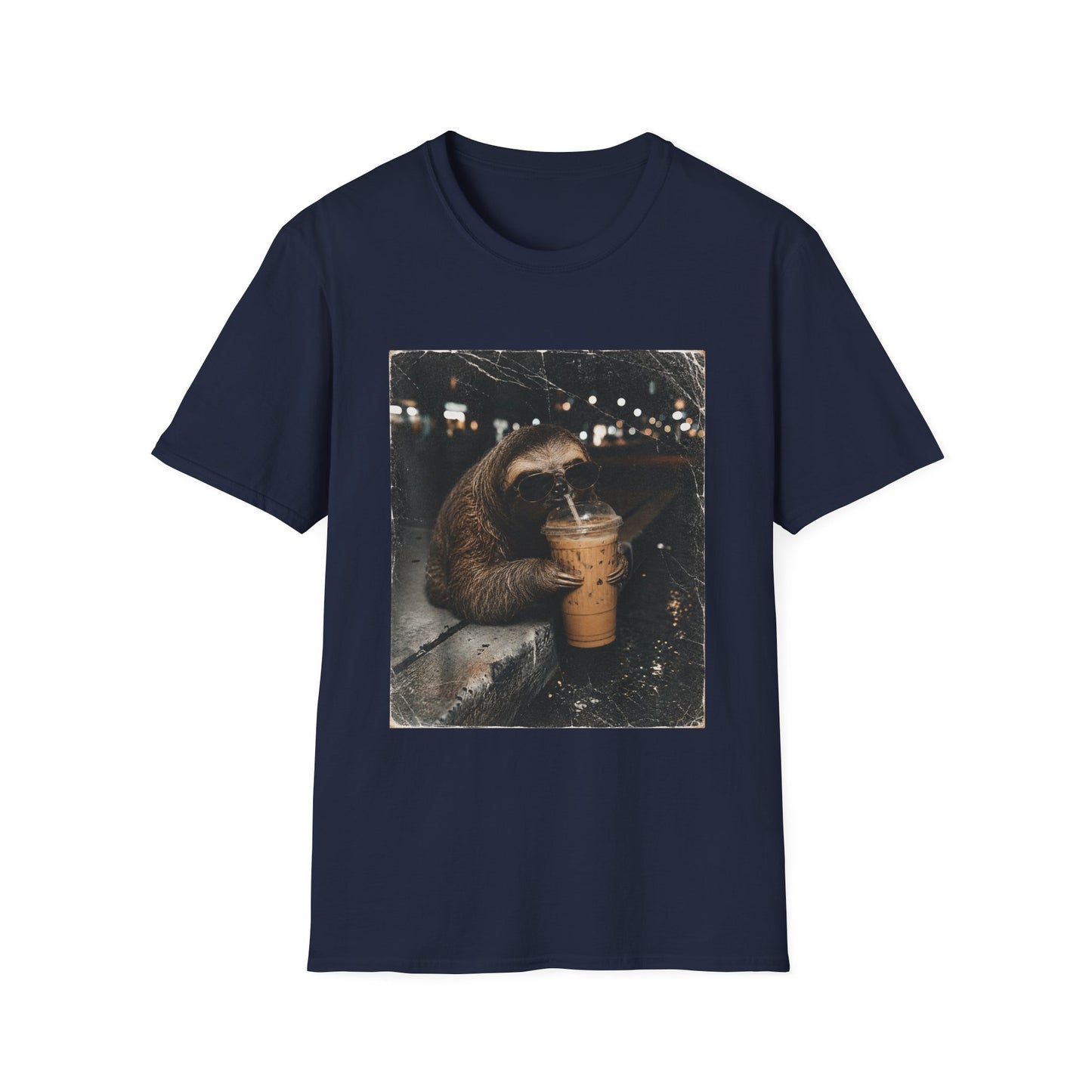 Sloth & Sip Iced Coffee Vintage T-Shirt