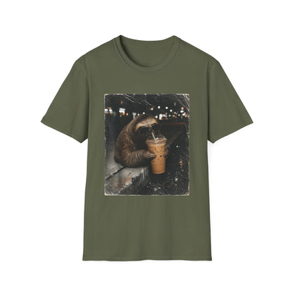 Sloth & Sip Iced Coffee Vintage T-Shirt