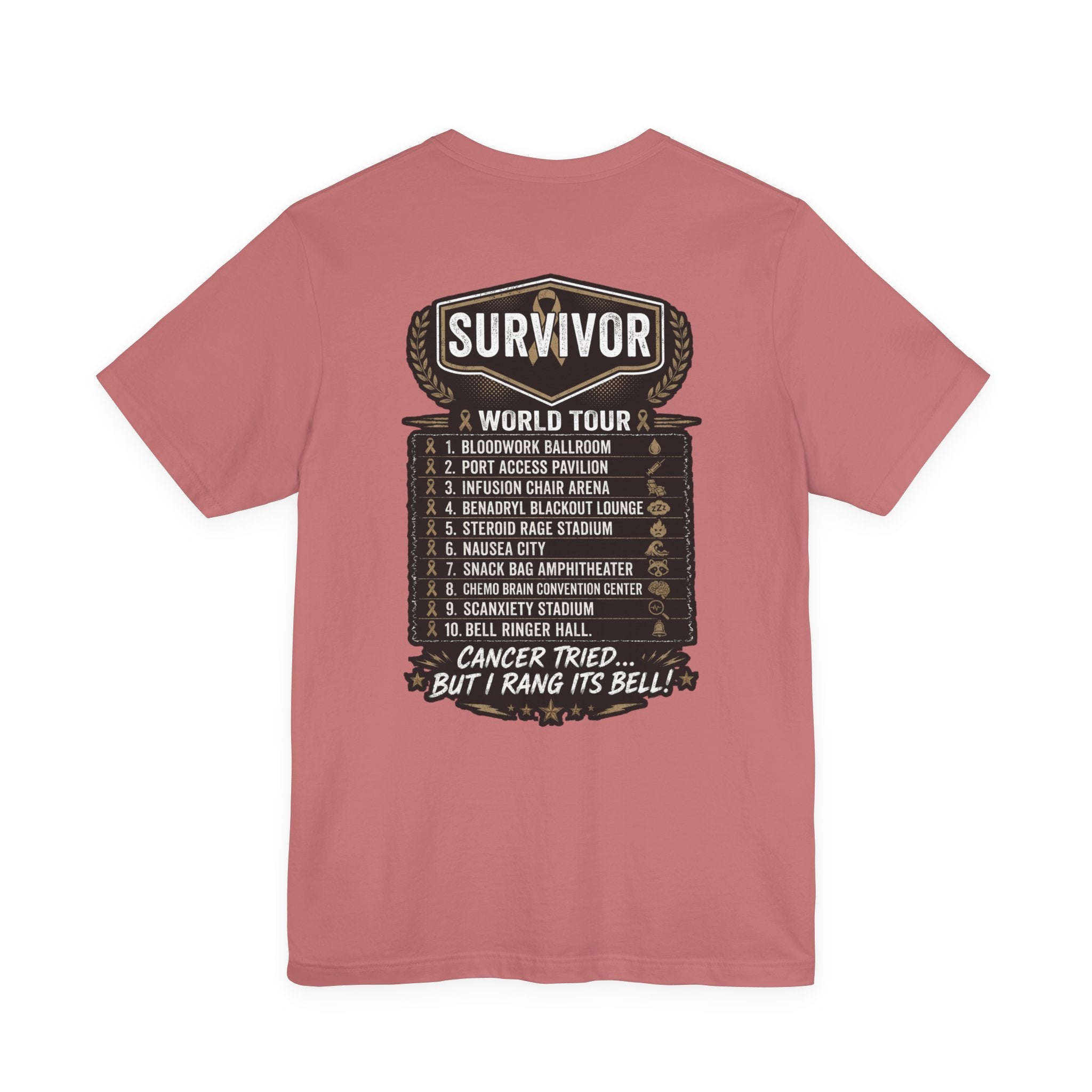 Chemo & The Bell Ringers World Tour Shirt | Cancer Survivor Gift | Chemo Patient Support Tee | Bell Ringing Celebration | Up to 4XL
