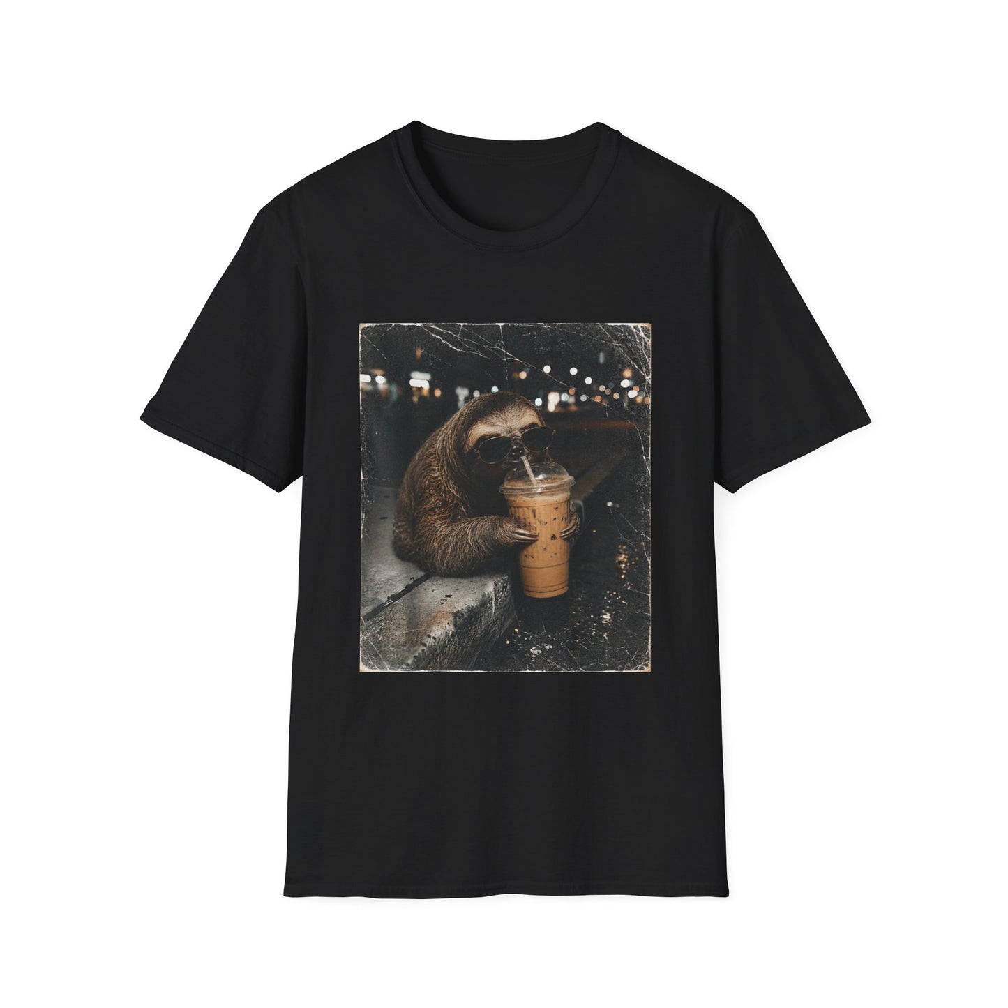 Sloth & Sip Iced Coffee Vintage T-Shirt