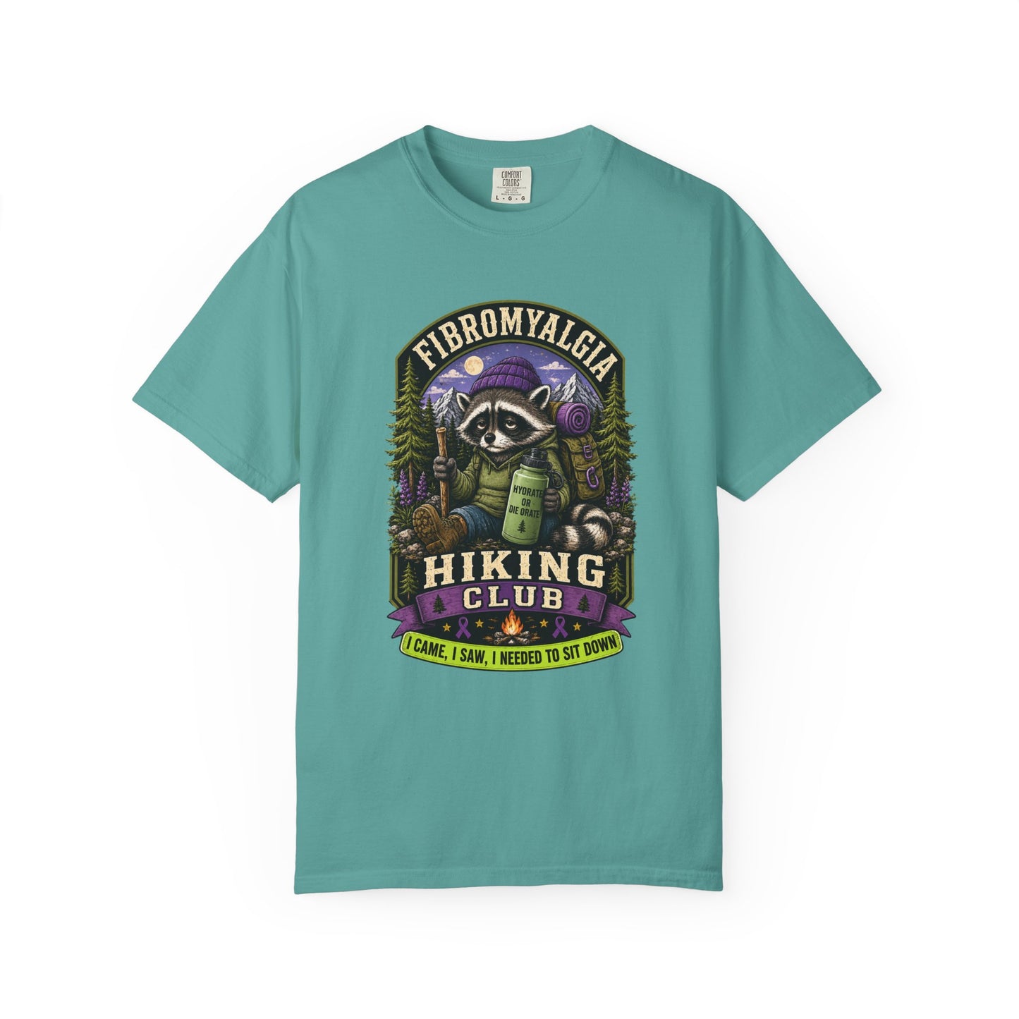 Fibromyalgia Raccoon Hiking Shirt ⭐ Heritage Collection