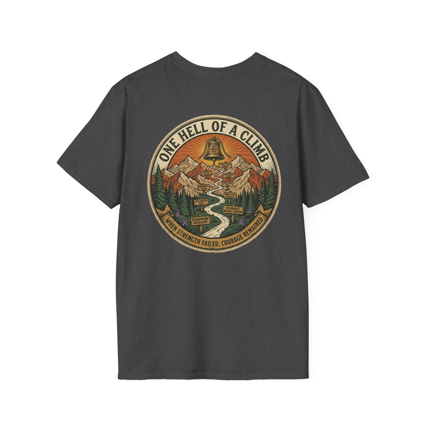 Chemo Bell Ringer Expedition T-Shirt, Front & Back Print