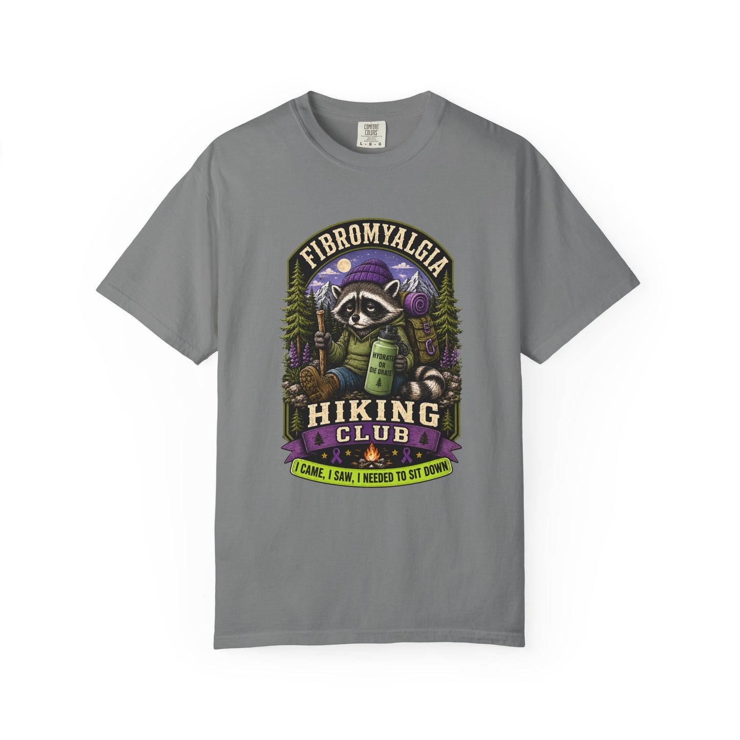 Fibromyalgia Raccoon Hiking Shirt ⭐ Heritage Collection